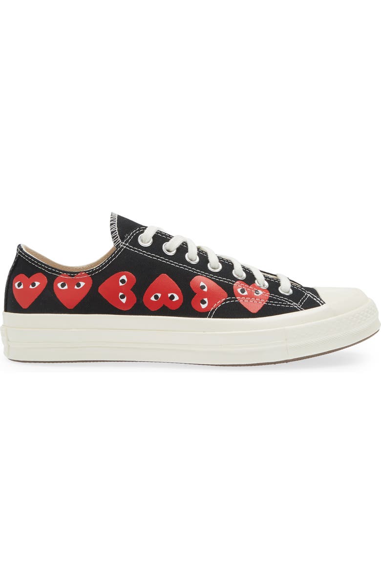 Comme des Garçons PLAY x Converse Gender Inclusive Chuck Taylor<sup>®</sup> Heart Low Top Sneaker, Alternate, color,