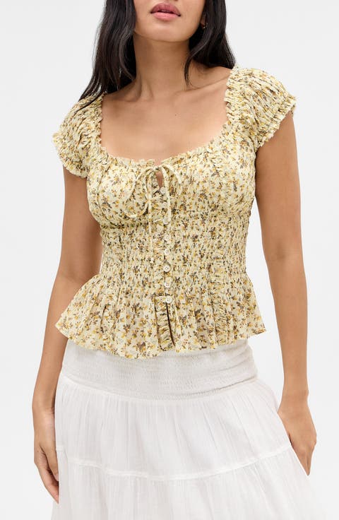 Mabel Floral Cotton Top