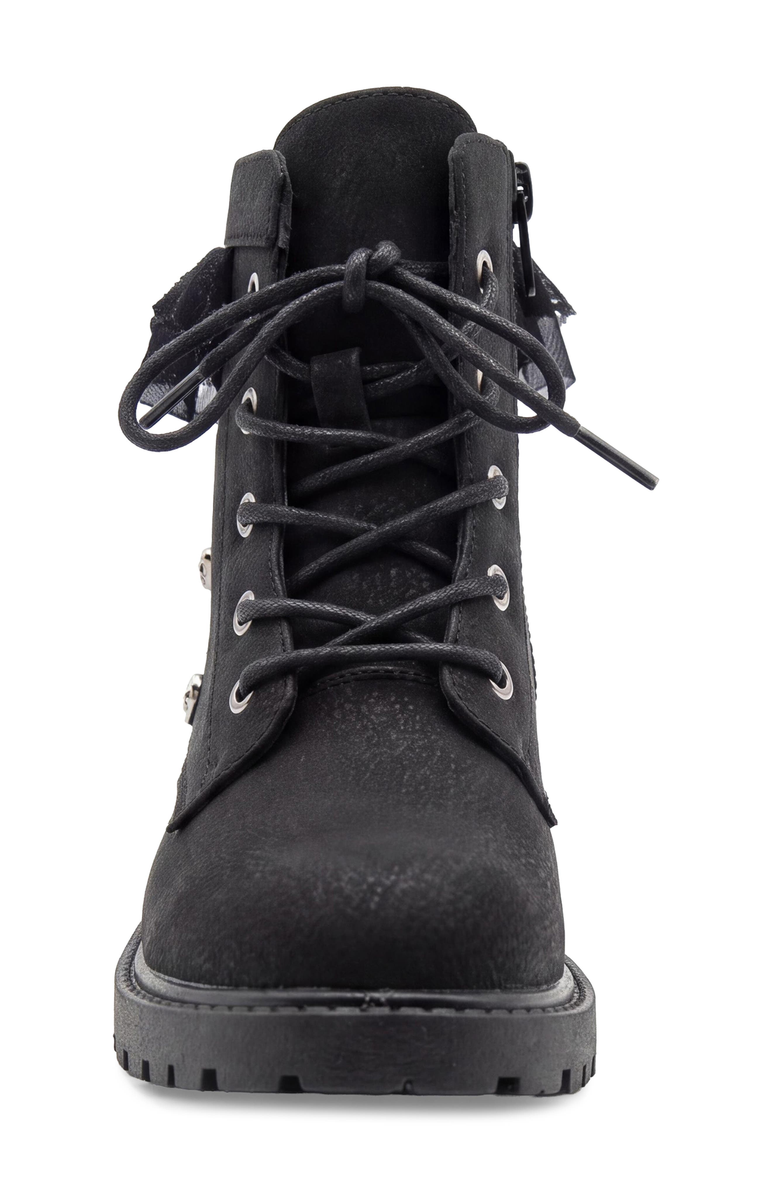 Kids' Sumry Faux Leather Boot, Alternate, color, BLACK