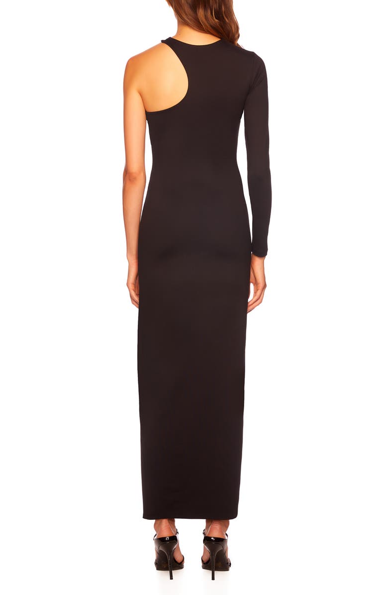 Susana Monaco Cutout One-Shoulder Long Sleeve Dress, Alternate, color, 