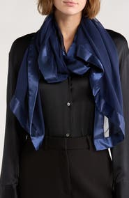 NORDSTROM RACK Oversize Chiffon Border Scarf