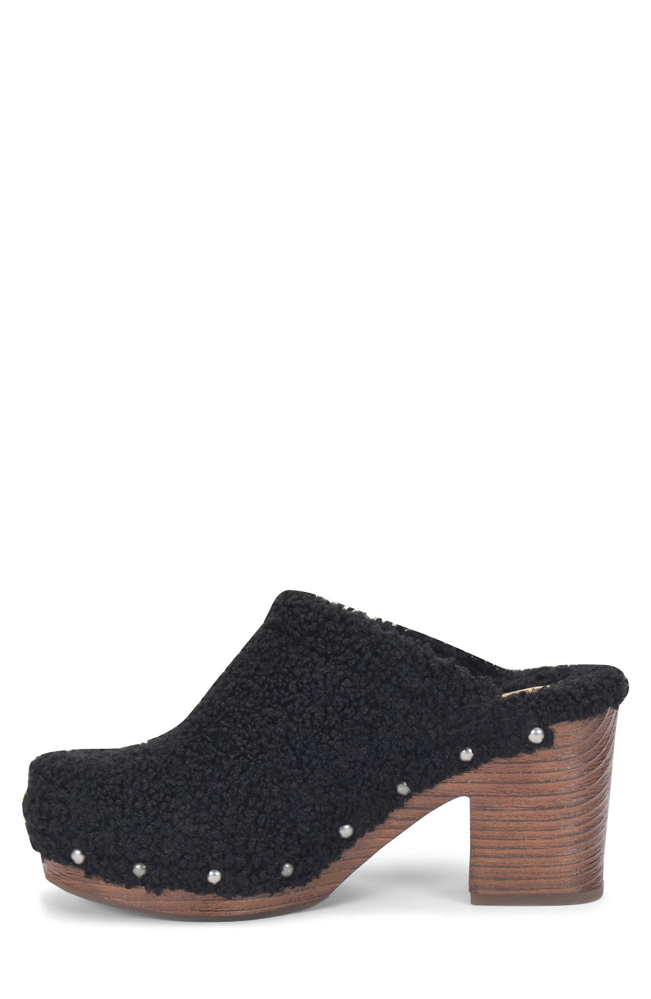 KORKS Footwear Faux Fur Teddy Clog, Alternate, color, 