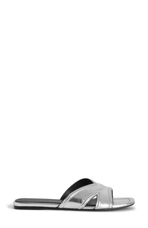 Azora Metallic Slide Sandal (Women)