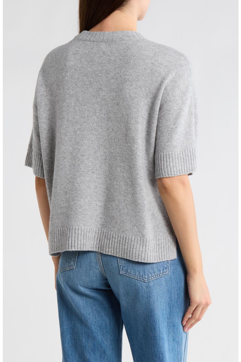 Drop Shoulder T-Shirt Sweater, Alternate, color, GREY HEATHER