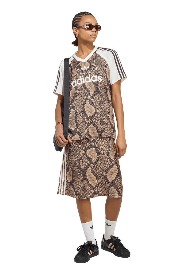 Faux-Snakeskin-Printed Jersey, Alternate, color, LINEN/ MAGIC BEIGE