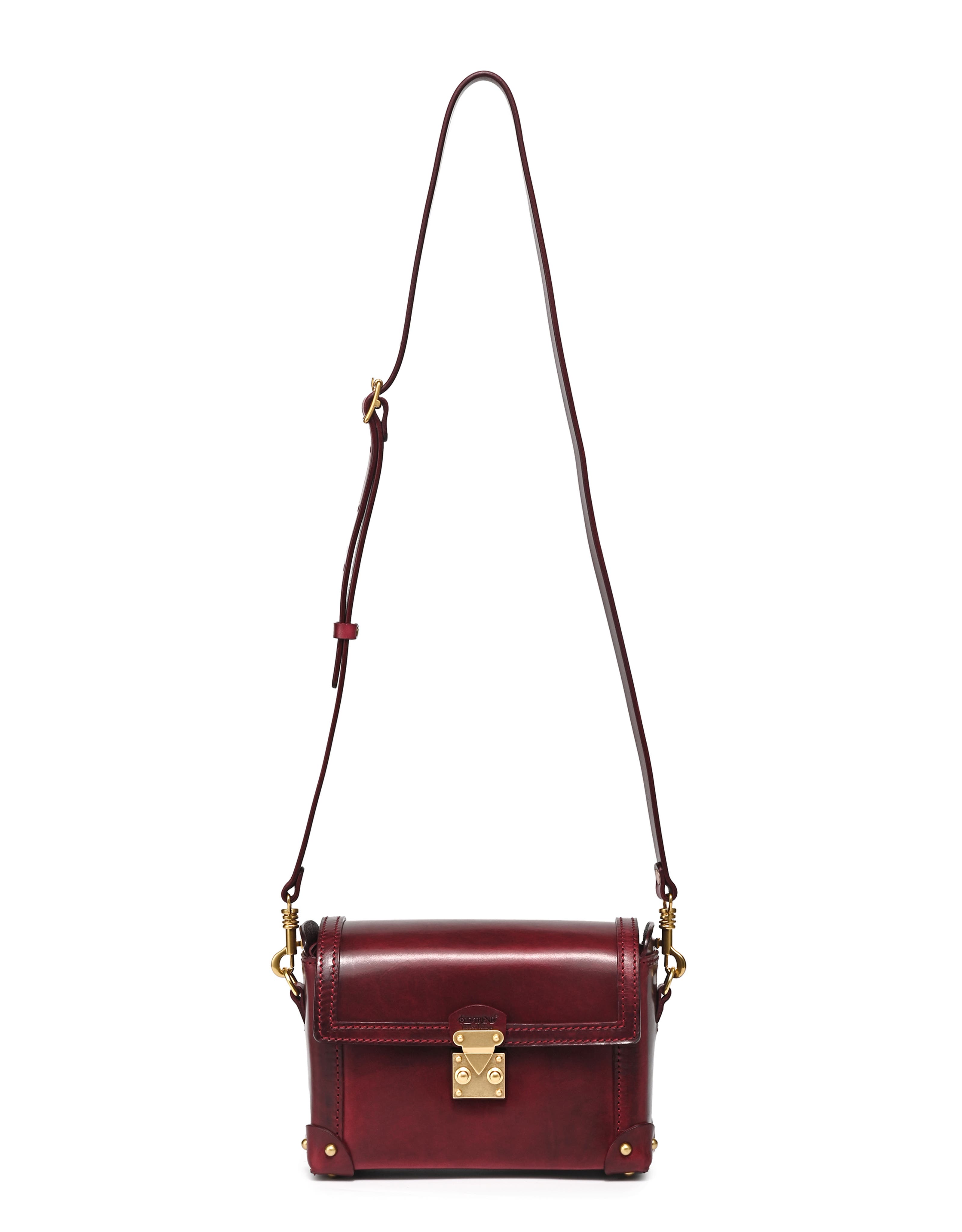 Azalea Genuine Leather Vintage Case Crossbody, Alternate, color, Maroon