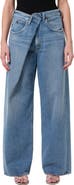 AGOLDE Vana Fold Waistband Wide Leg Jeans