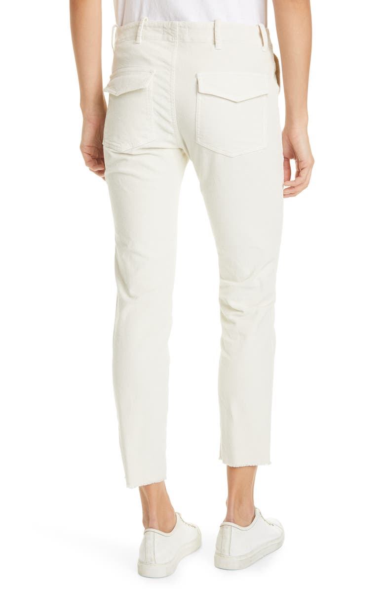 Nili Lotan Jenna Slim Ankle Stretch Corduroy Pants, Alternate, color, 