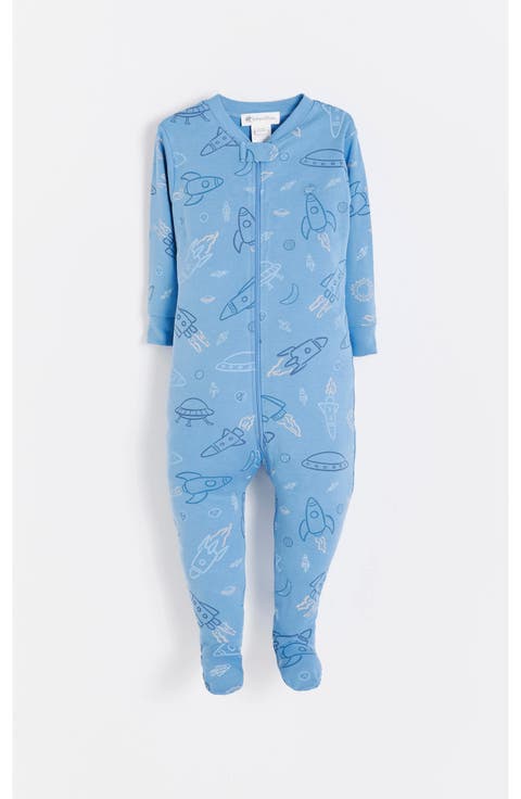 Skyward Snug Zip Footed Pajama for Infant
