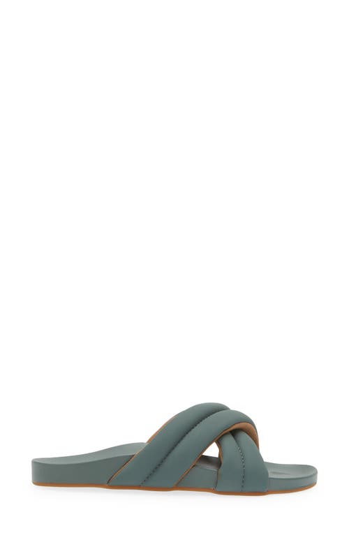 Olukai Hila Water Resistant Slide Sandal In Green