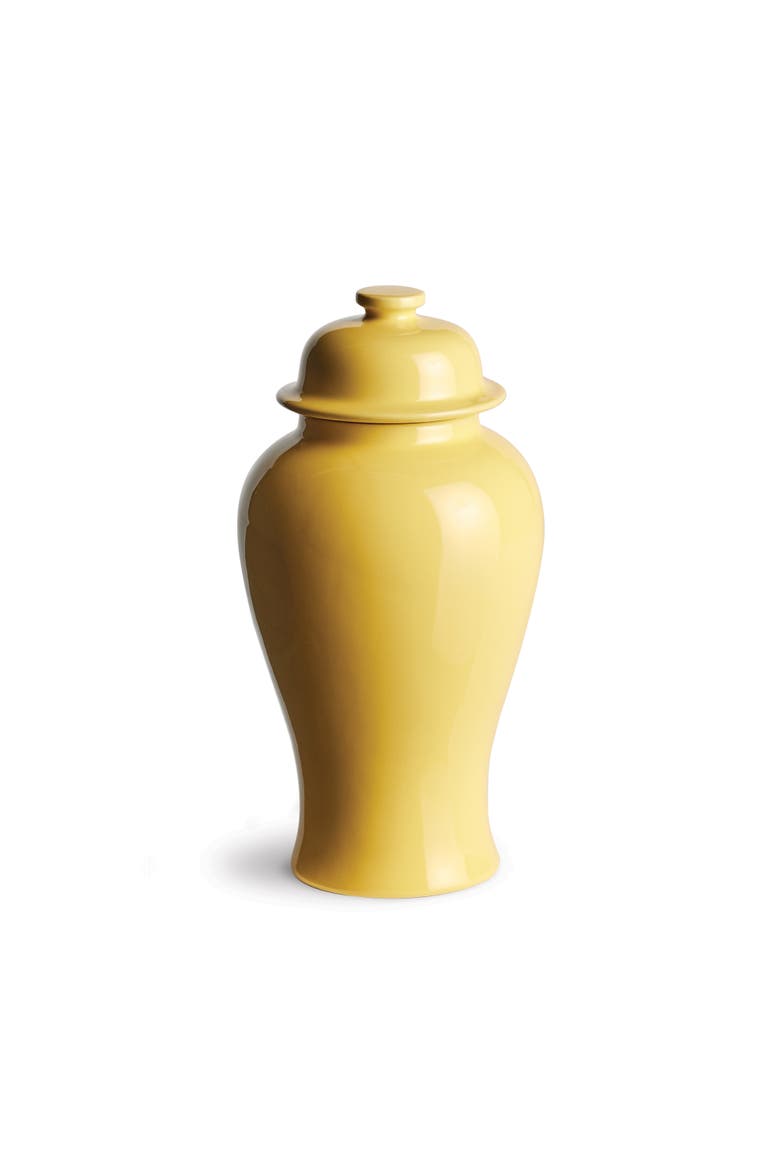 Koa Lidded Mini Ginger Jar Large, Main, color, Yellow