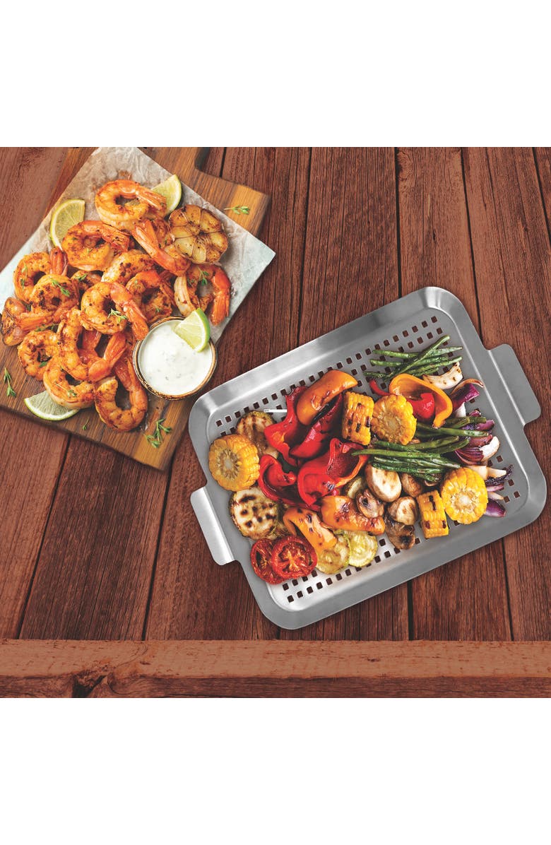 Norpro Stainless Steel Grid Grill, Alternate, color, Silver