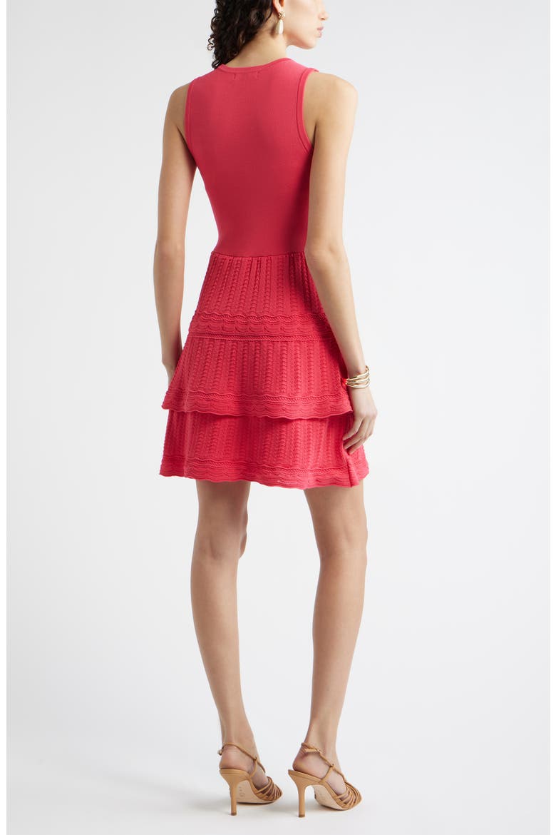 Sleeveless Knit Minidress, Alternate, color, PINK POLISH
