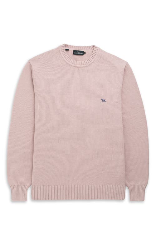 Rodd & Gunn Crewneck Cotton Sweater In White