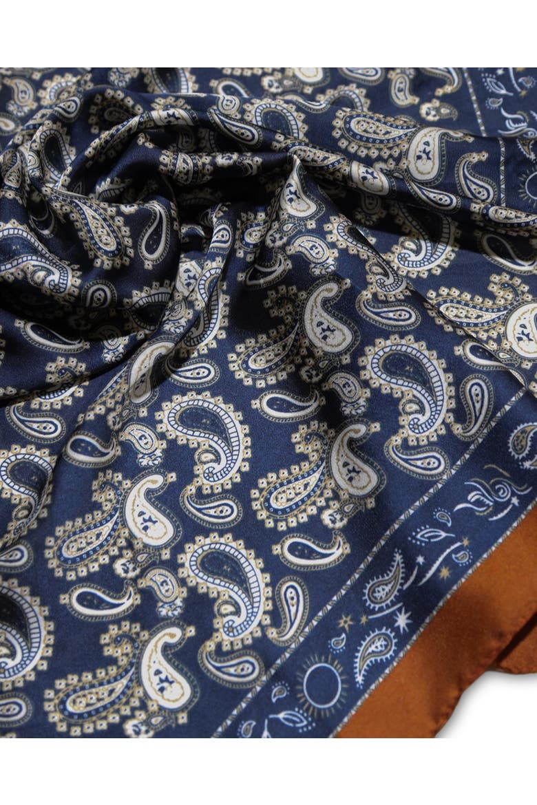 Library Romance Fashion Scarf, Alternate, color, Navy