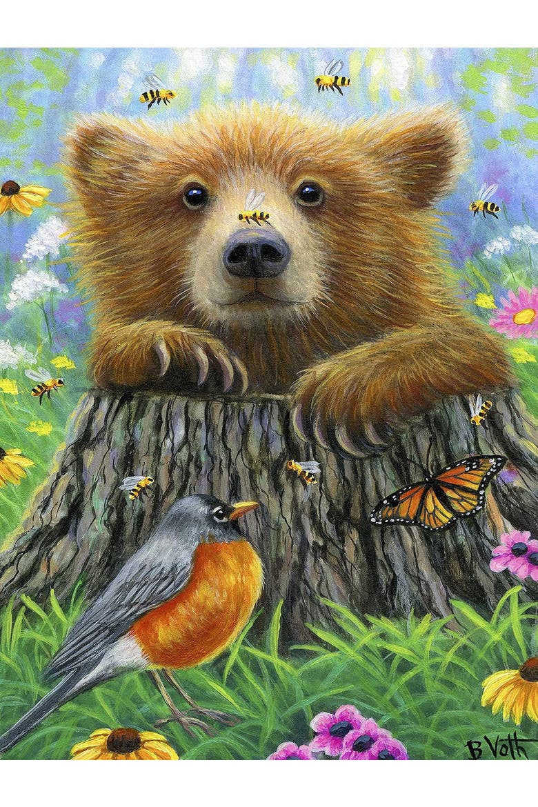 Bee Happy 300 piece Jigsaw Puzzle for Adults, Alternate, color, Multicolor