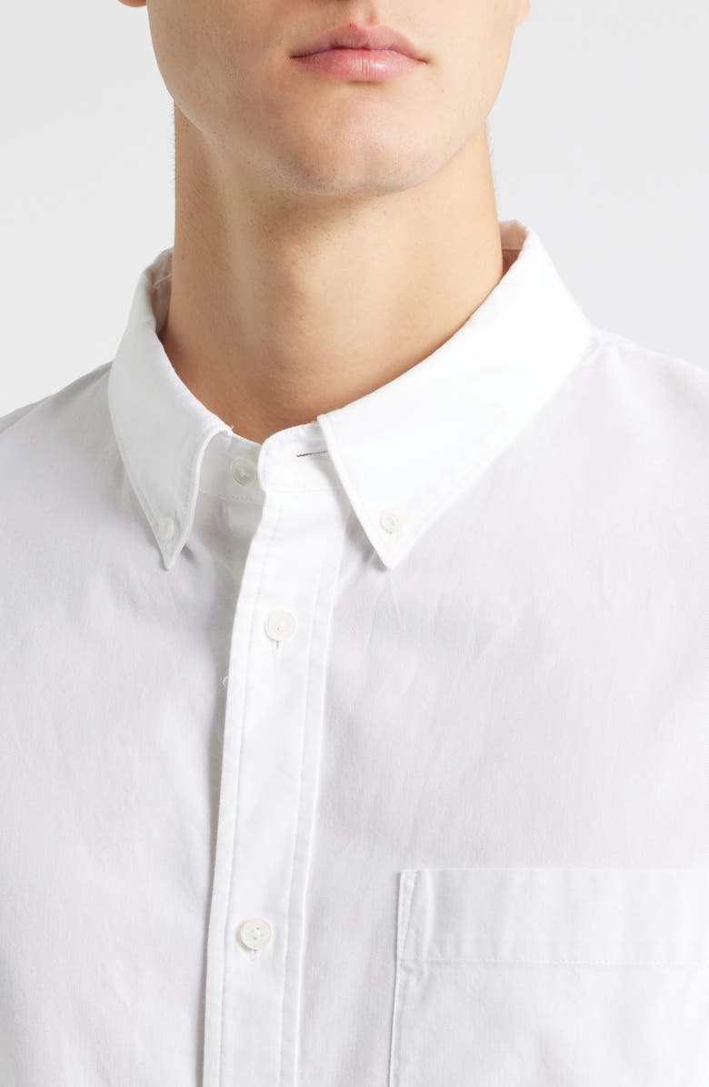 FRAME Cotton Oxford Button-Down Shirt, Alternate, color, White