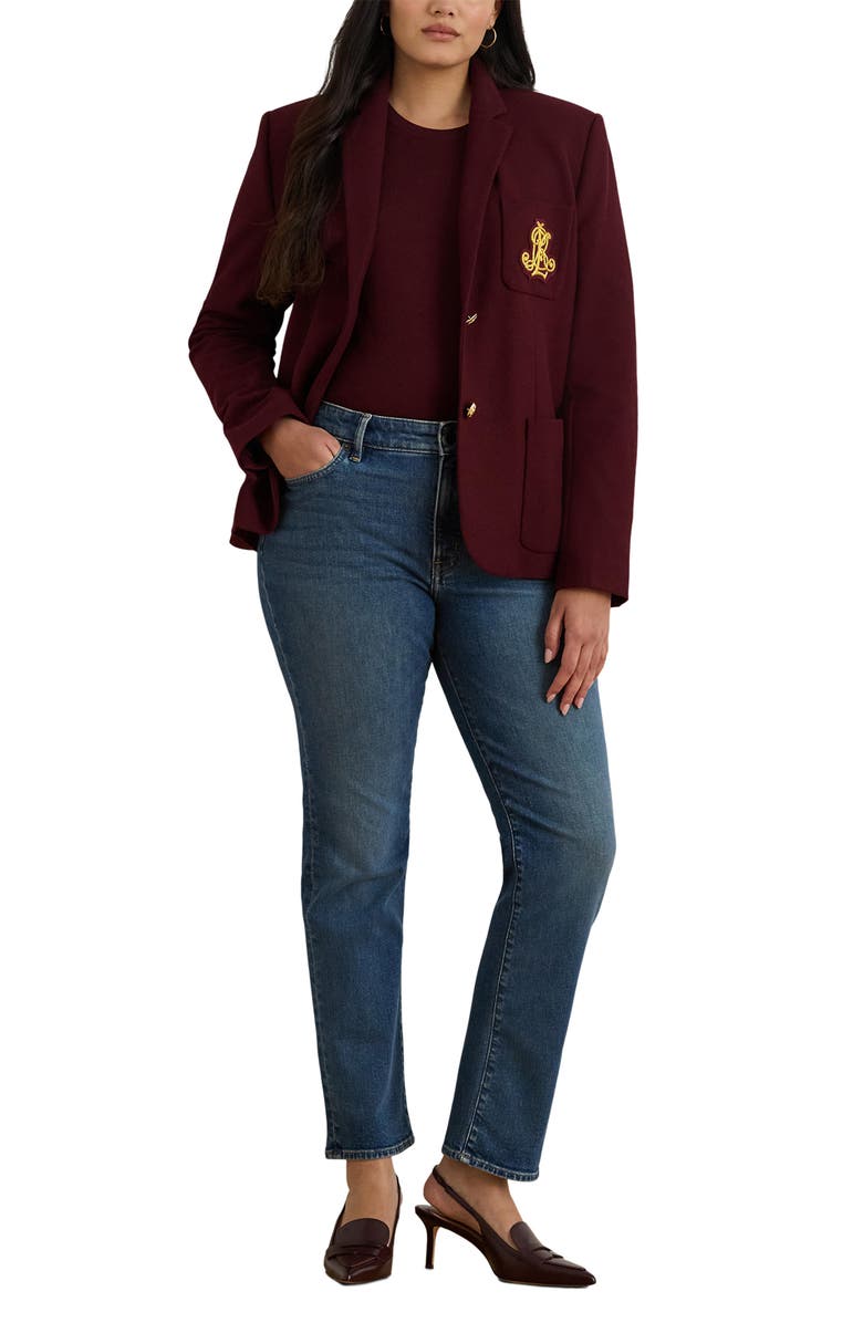 Lauren Ralph Lauren Straight Leg Ankle Jeans, Alternate, color, Harvest Wash