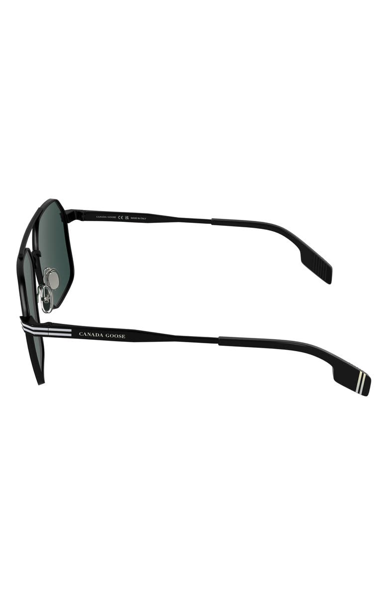 Canada Goose 61mm Aviator Sunglasses, Alternate, color, Matte Black