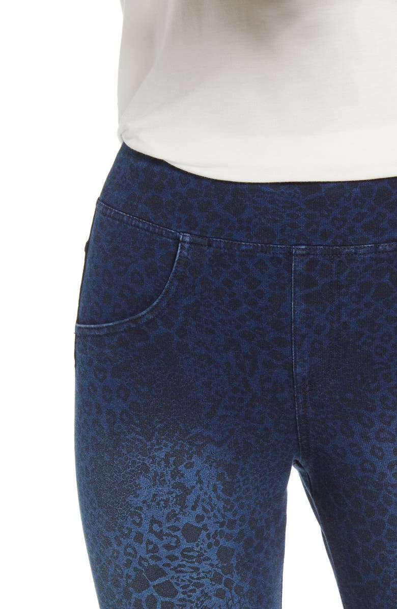 Hue Animal Print Seamless Leggings, Alternate, color, Medium Wash