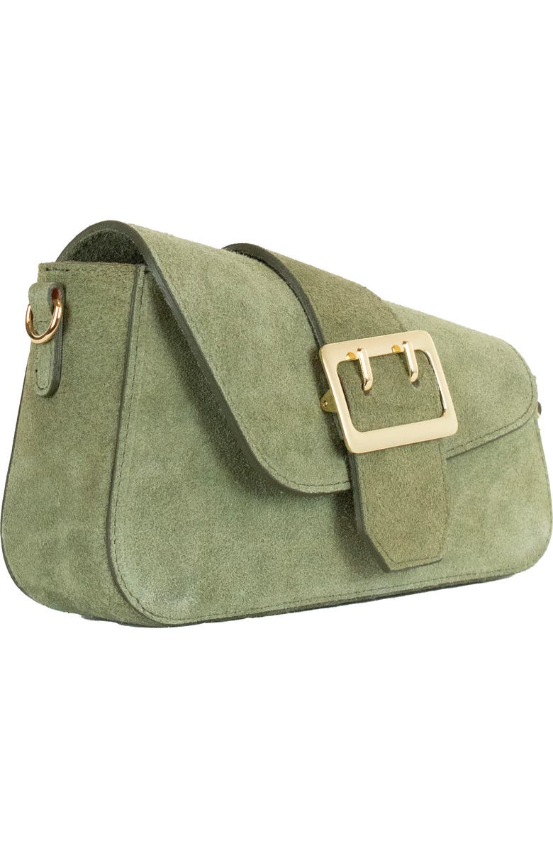 Persaman New York Cleo Suede Shoulder Bag, Alternate, color, Green