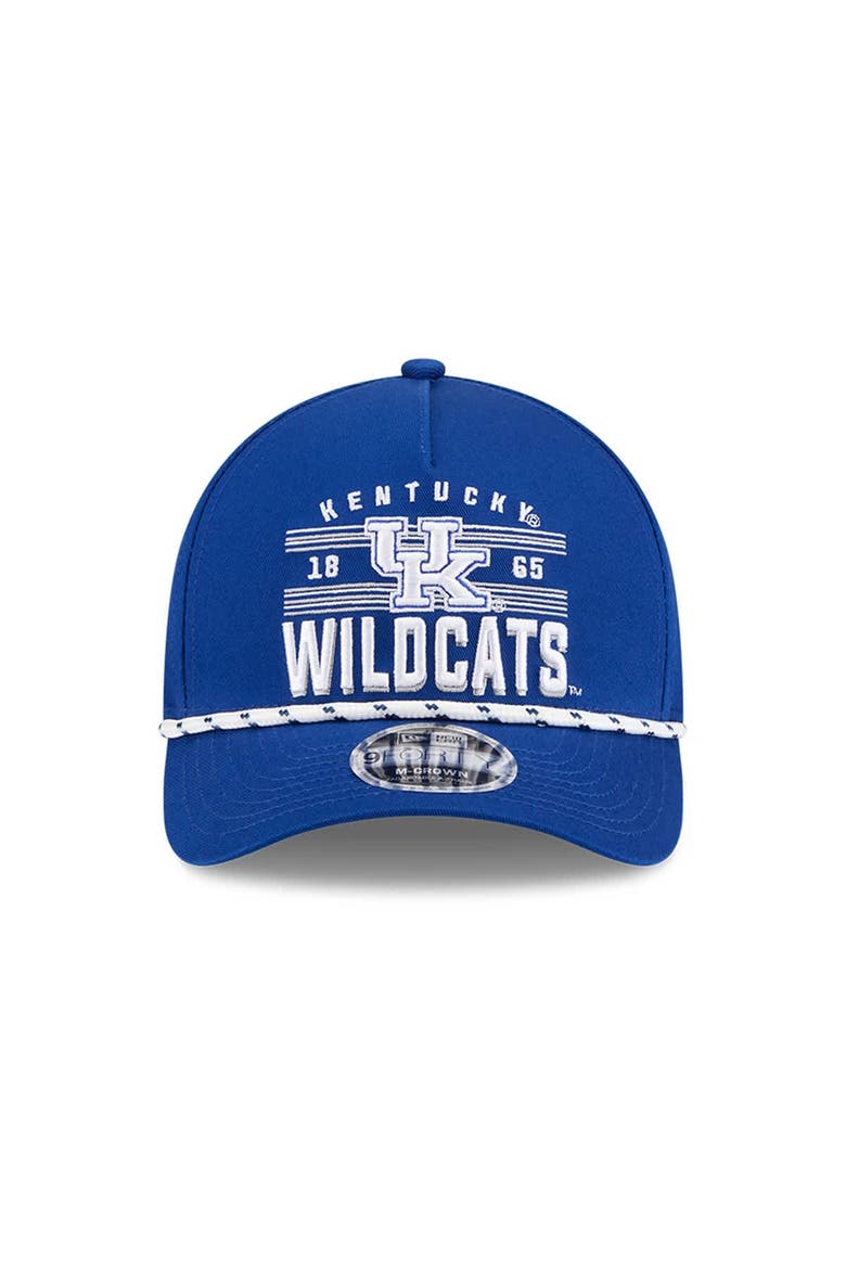 Men's New Era  Royal Kentucky Wildcats Historic March Madness 9FORTY M-Crown Adjustable Hat, Alternate, color, Royal