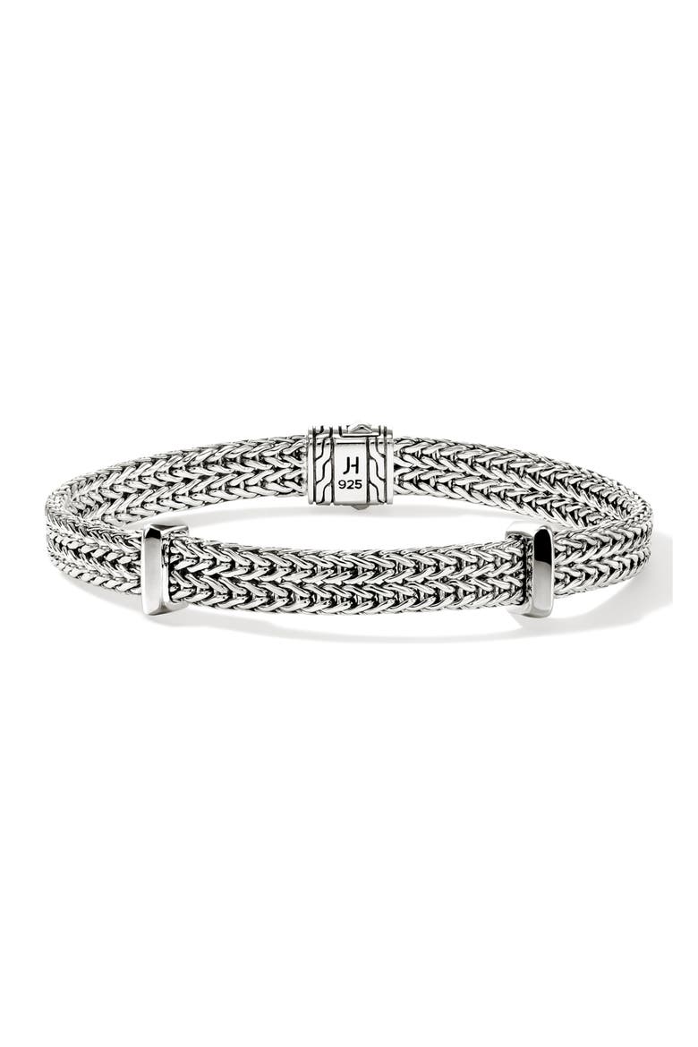Icon Link Station Bracelet, Main, color, SILVER