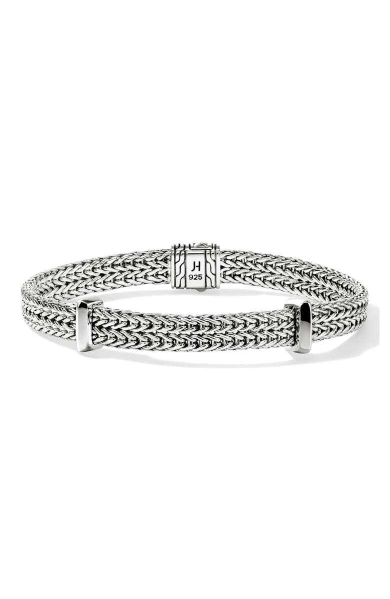 John Hardy Icon Link Station Bracelet, Main, color, Silver