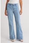 Pintuck Wide Leg Jeans