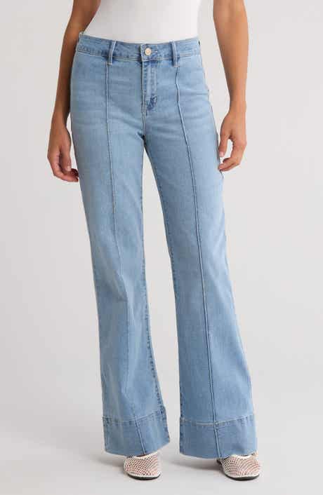 Seven7 Pintuck Wide Leg Jeans