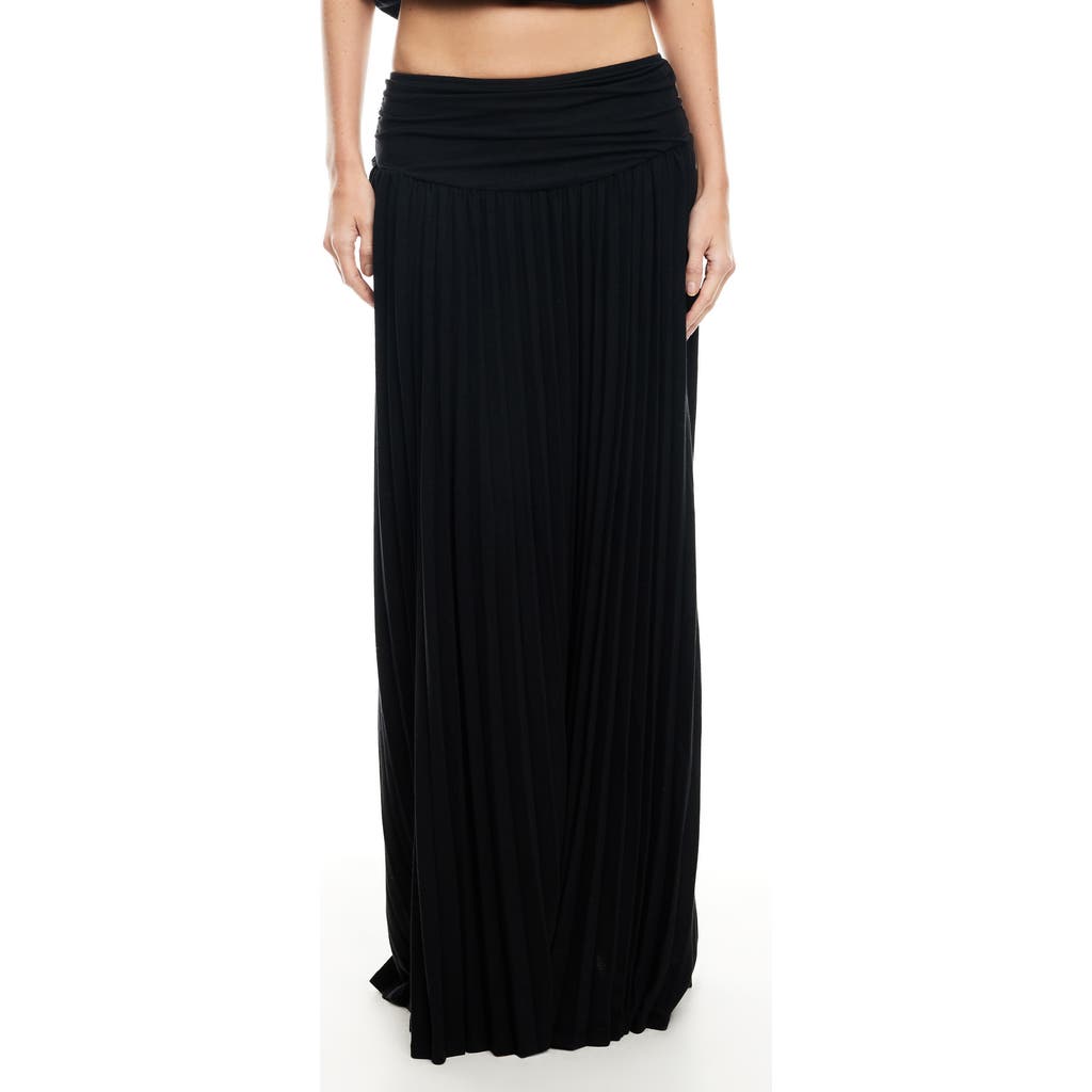 Lioness Field Of Dreams Maxi Skirt In Onyx