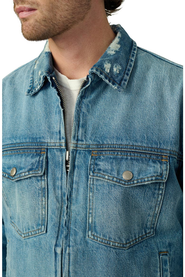 Alan Zip Denim Jacket, Alternate, color, TUJUNGA