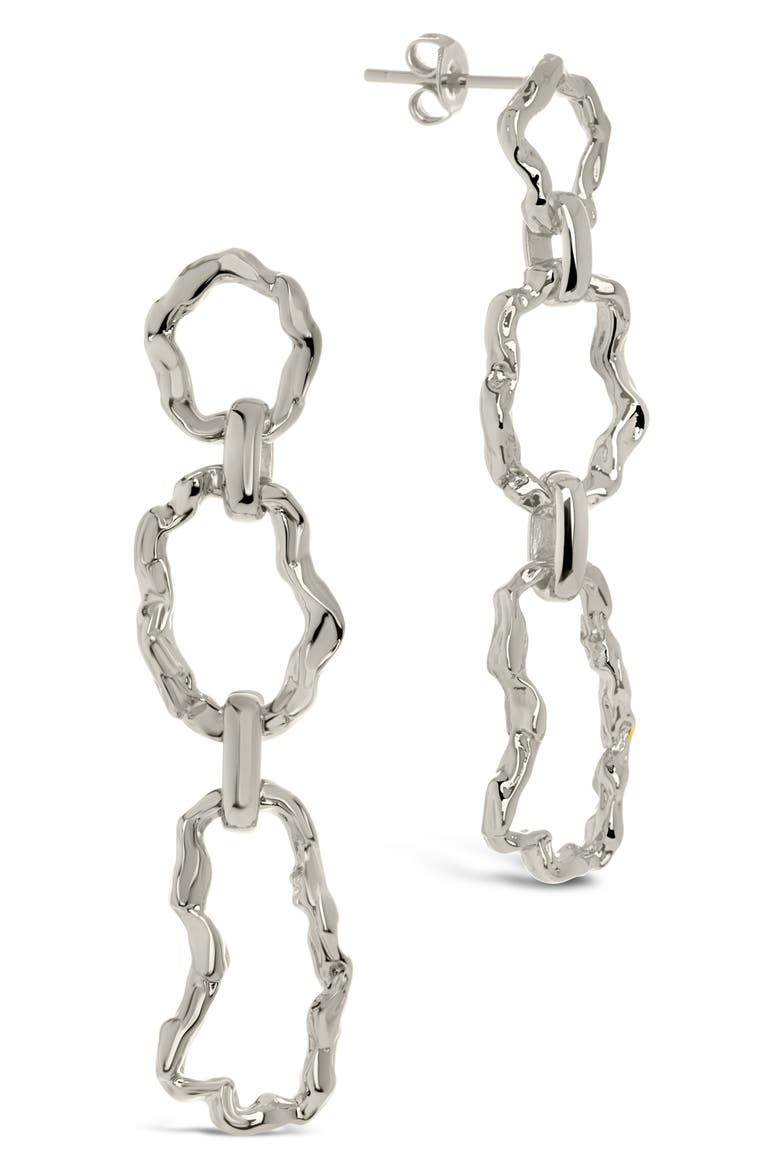 Ira Drop Earrings, Main, color, SILVER