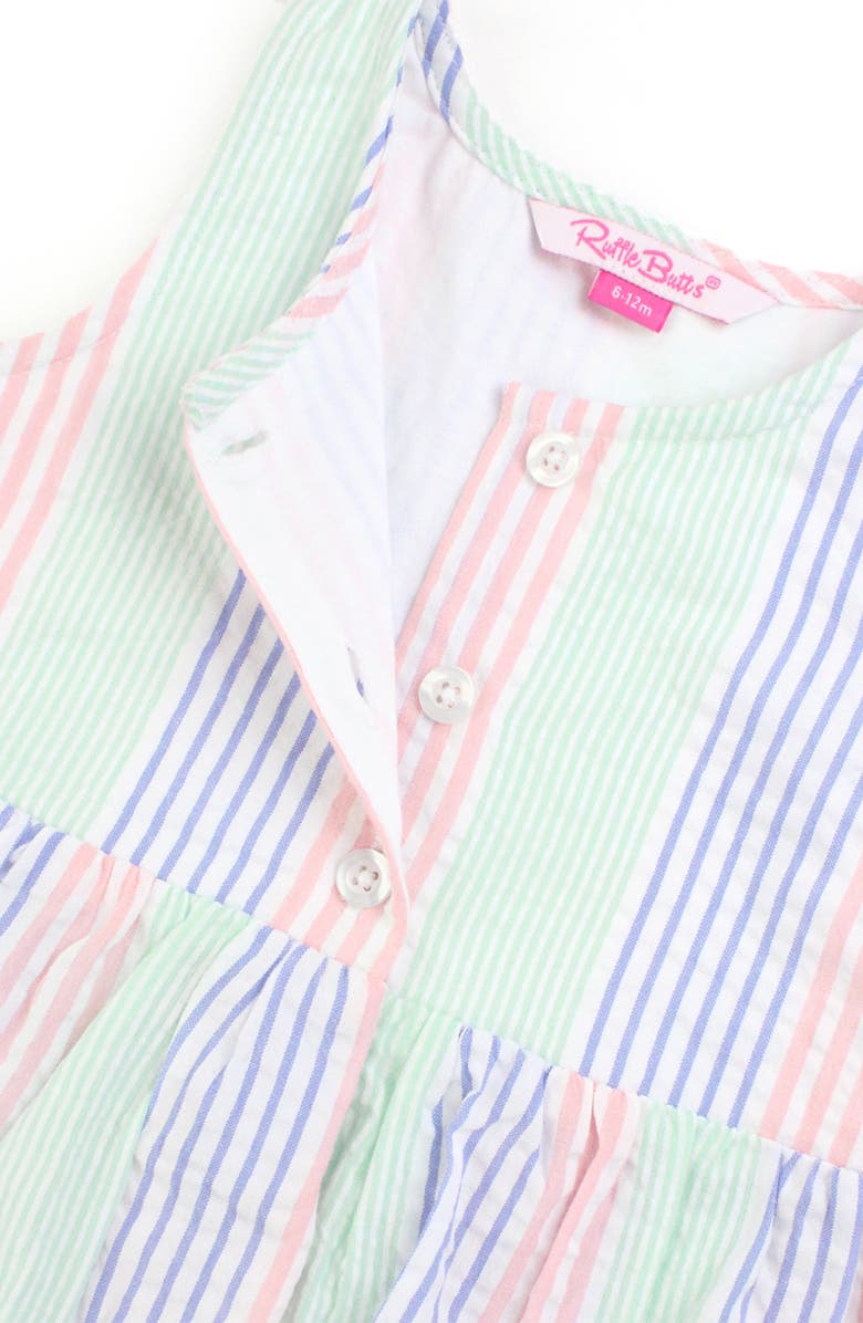 RuffleButts Kids' Stripe Swing Top & Bloomers, Alternate, color, 