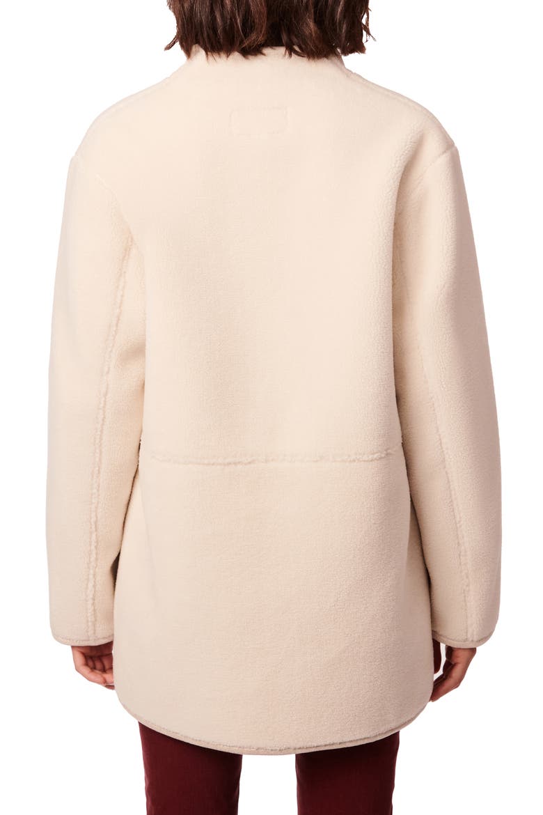 Double Breasted Faux Fur Coat, Alternate, color, CREAM