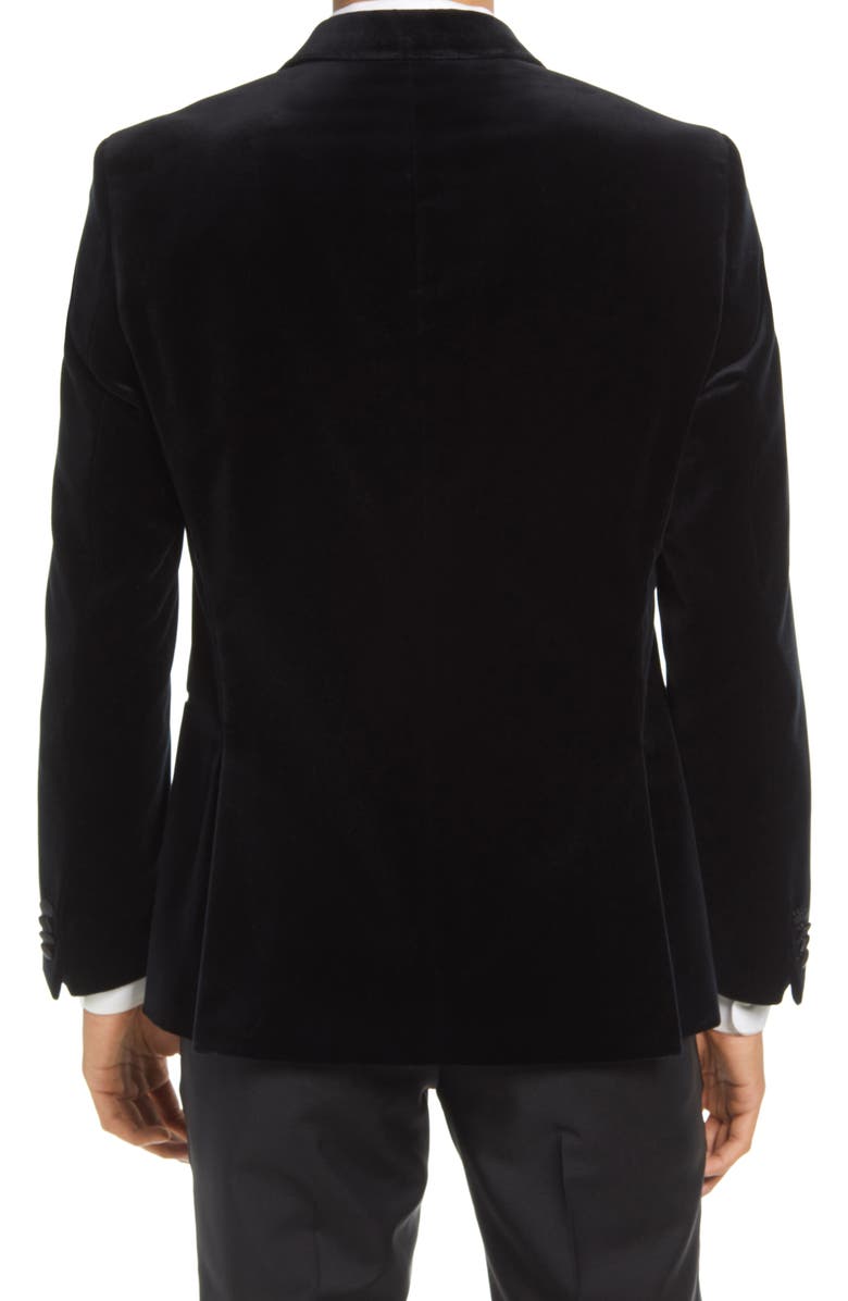BOSS Black Velvet Tuxedo Jacket, Alternate, color, 
