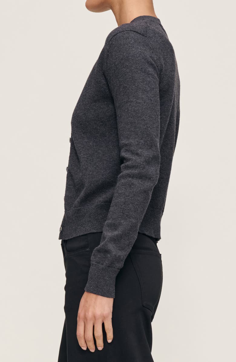DL1961 Brinn Cotton & Cashmere Cardigan, Alternate, color, Charcoal Grey
