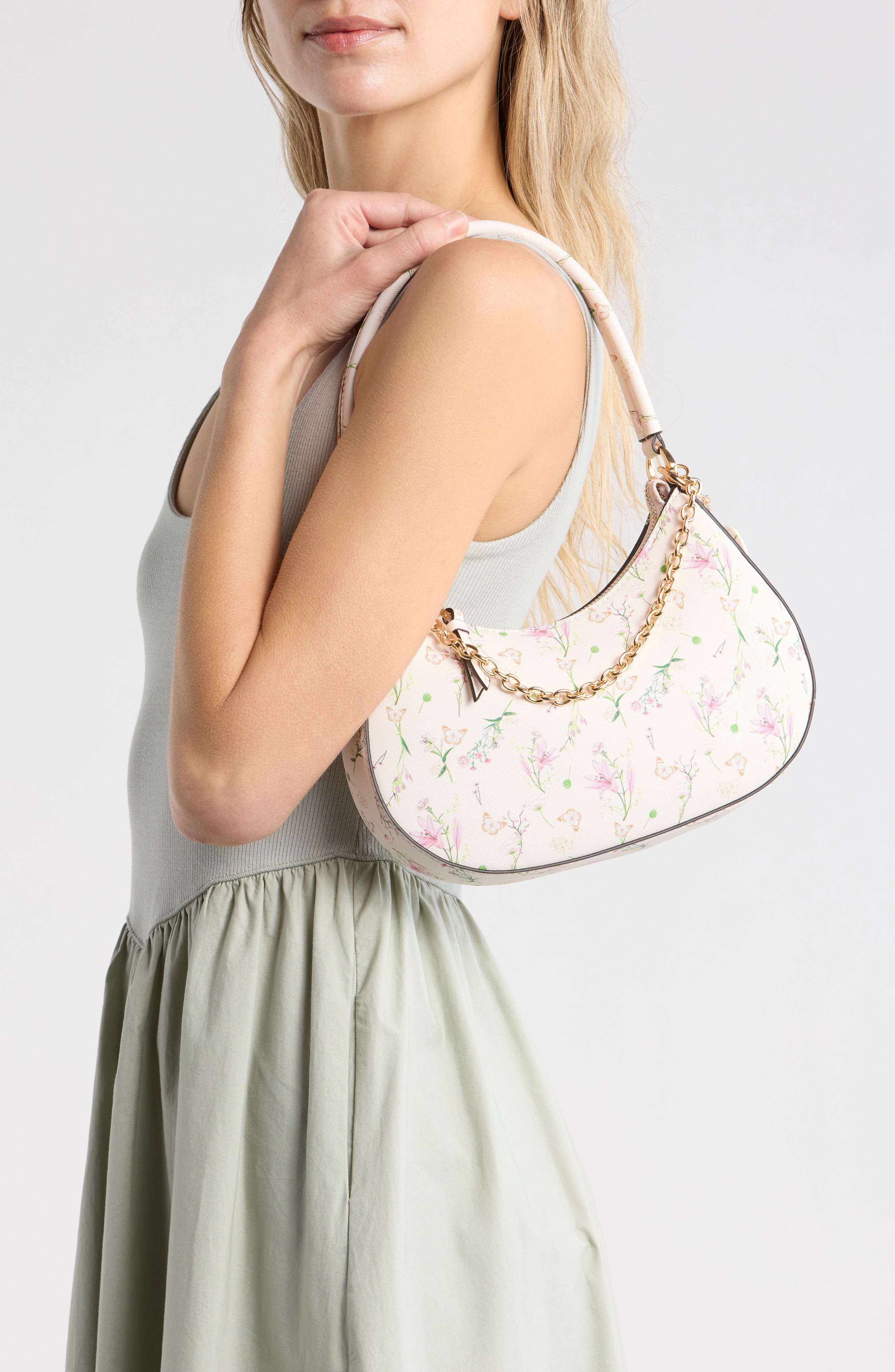 ALDO Hallyday Shoulder Bag, Alternate, color, Light Pink