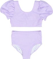 Florence Eiseman Gingham Puff Sleeve Bikini
