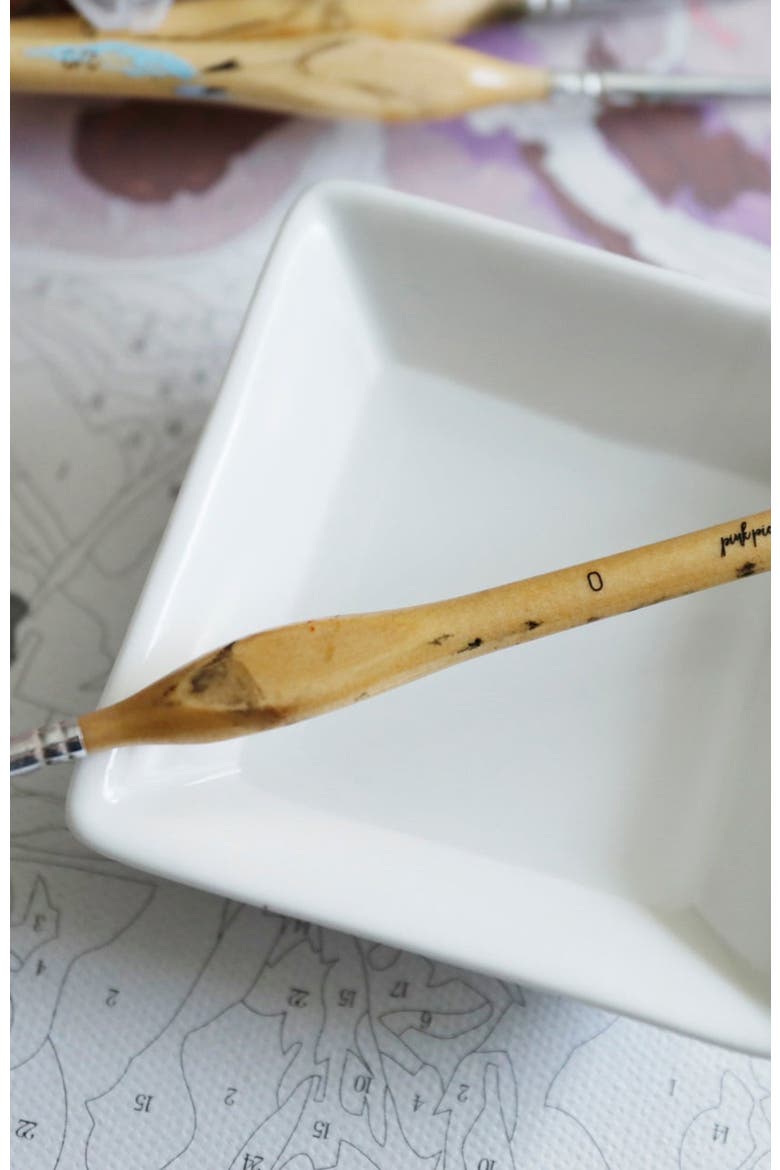 Paint Brush Set, Alternate, color, Light Beige/Wood