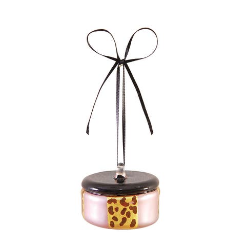 Leopard Hat Box Ornament