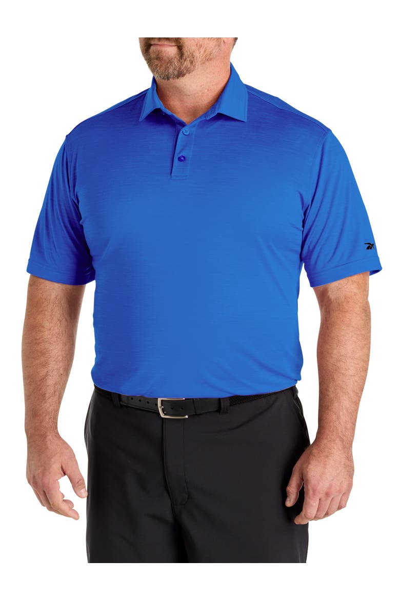 Big & Tall Performance Heather Polo Shirt, Main, color, VIRTUAL BLUE