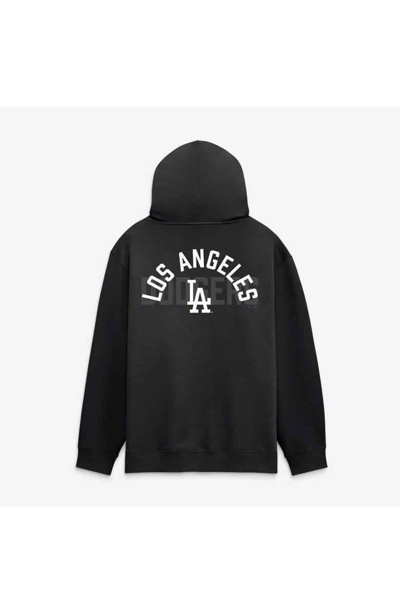 FANATICS Men's Fanatics Los Angeles Dodgers Black Out Fleece Hoodie, Alternate, color, Black