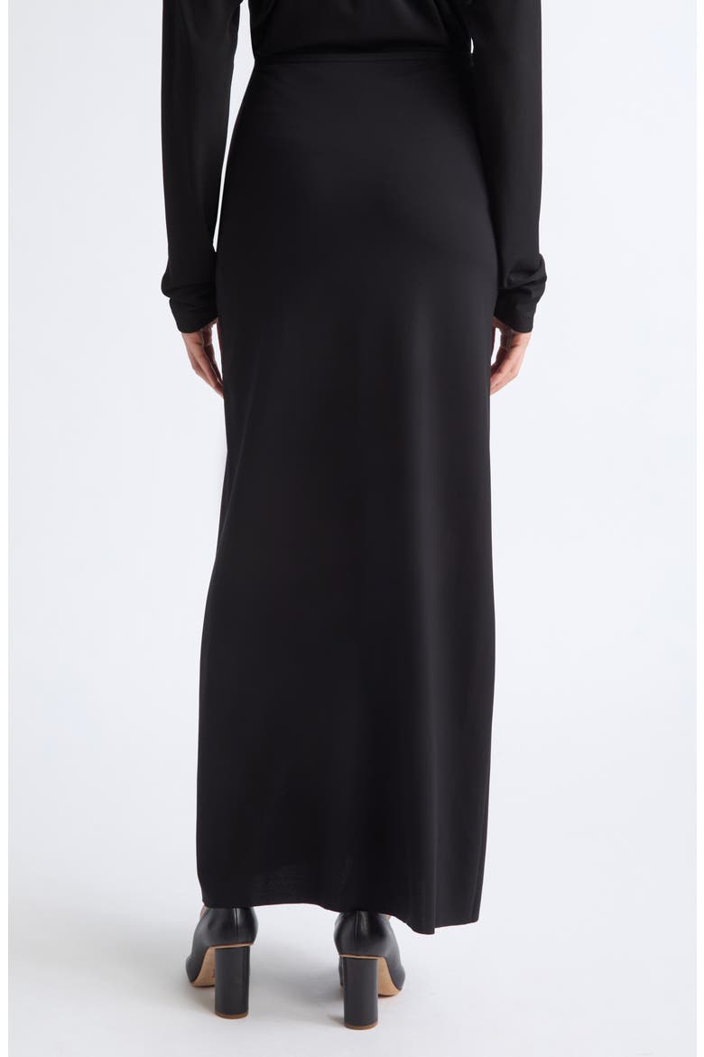 Marry Column Skirt, Alternate, color, BLACK