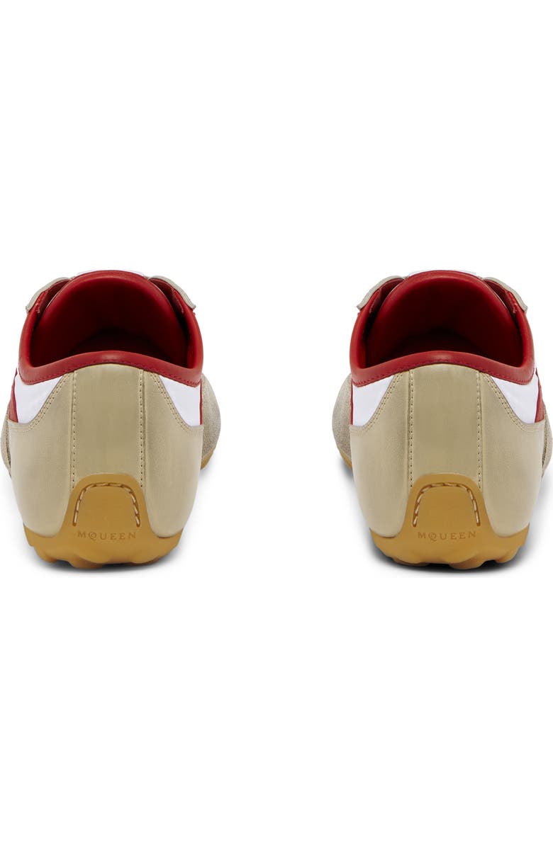 McQueen Boxe Low Top Sneaker, Alternate, color, White/ Red/ Beige