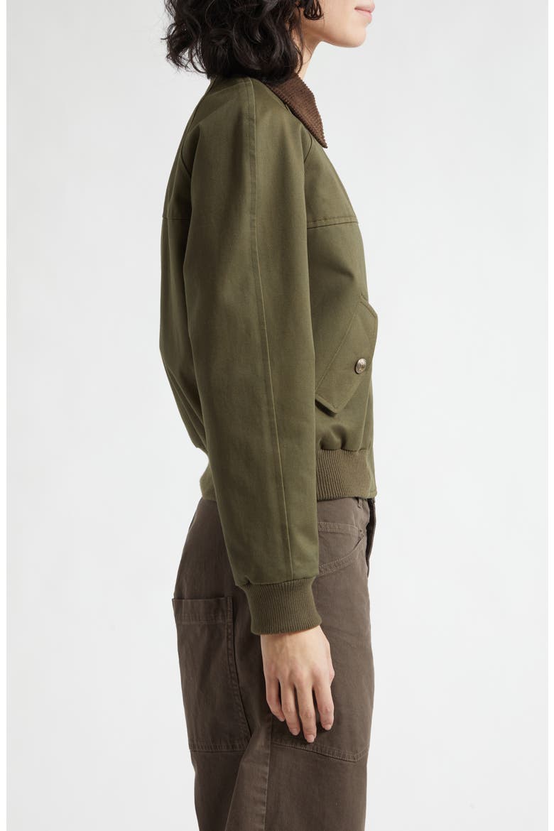 Victor Cotton Bomber Jacket, Alternate, color, ARMY GREEN