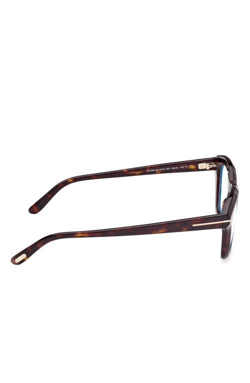 Tom Ford 49mm Square Blue Light Blocking Optical Glasses