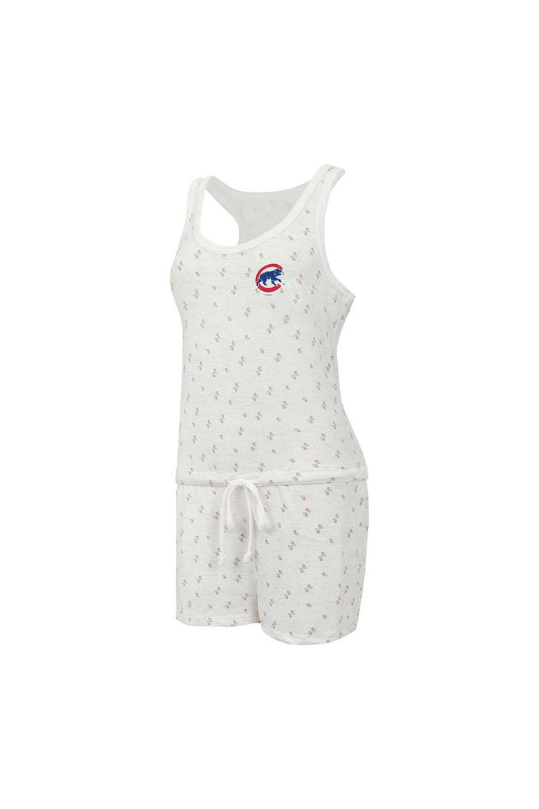Women's Concepts Sport Cream Chicago Cubs Gardner Hacci Knit Romper, Alternate, color, Cream