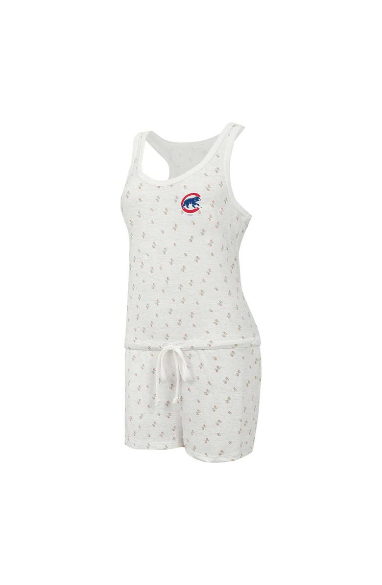 CONCEPTS SPORT Women's Concepts Sport Cream Chicago Cubs Gardner Hacci Knit Romper, Alternate, color, Cream