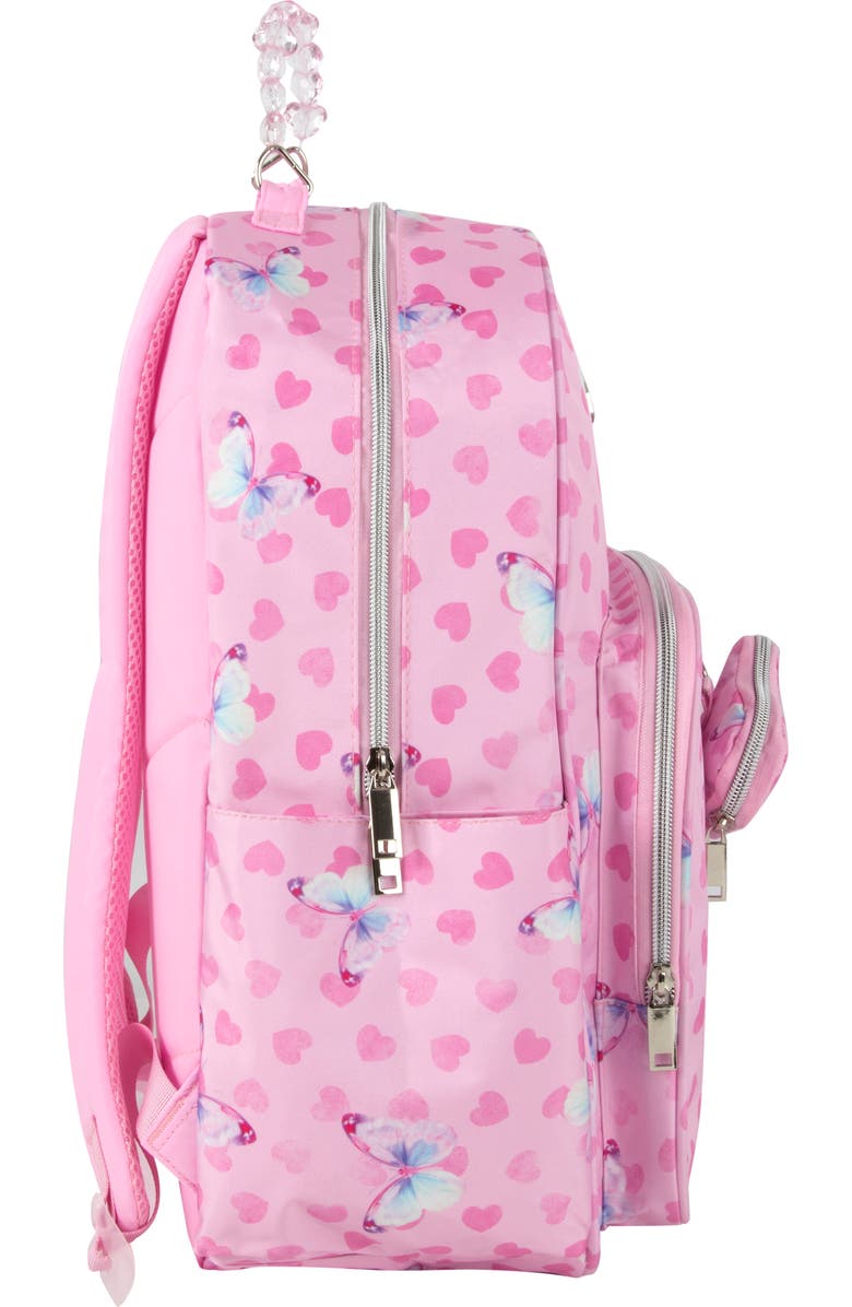Jessica Simpson Kids' Embellished Handle Backpack, Alternate, color, Pink
